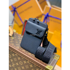 LOUIS VUITTON-M57089 루이비통 블랙 LV 에어로그램 폰 파우치