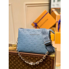 LOUIS VUITTON-M58699 루이비통 헤이즈 블루 모노그램 송아지 가죽 쿠상 PM