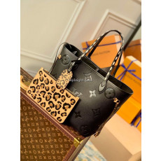 LOUIS VUITTON-M45856 루이비통 블랙 모노그램 앙프렝뜨 가죽 네버풀 MM