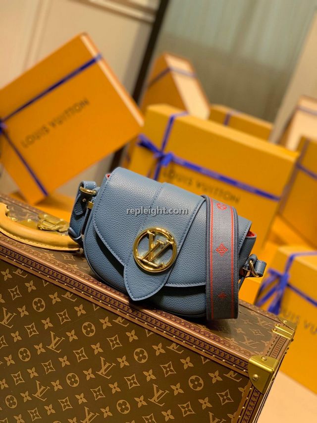 LOUIS VUITTON-M58964 루이비통 블루 LV 퐁 뇌프 소프트 PM