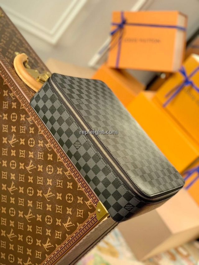 LOUIS VUITTON-N40185 루이비통 다미에 그라파이트 큐브 드 랑쥬만 GM