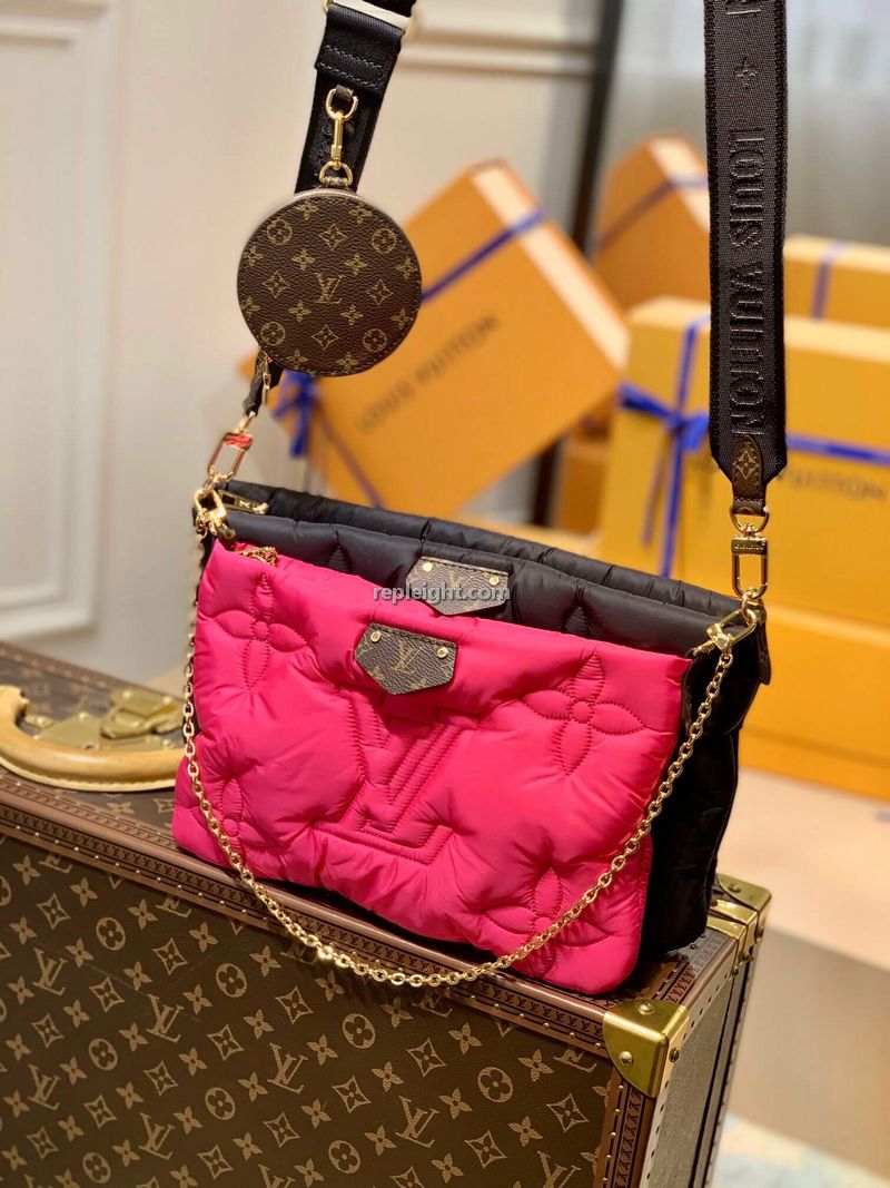 LOUIS VUITTON-M58980 루이비통 블랙/푸시아 맥시 멀티 포쉐트 악세수아