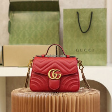 GUCCI-547260 6433 구찌 레드 GG 마몽 미니 탑 핸들백