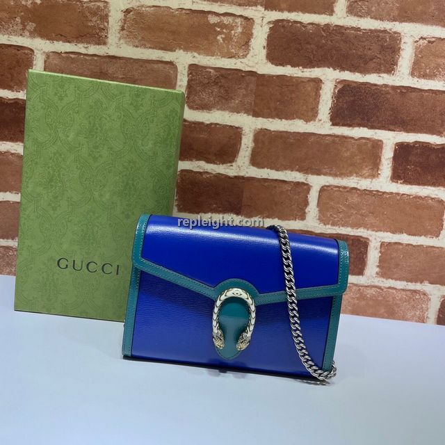 GUCCI-401231 9278 구찌 블루&터콰이즈 디오니서스 미니 체인 백