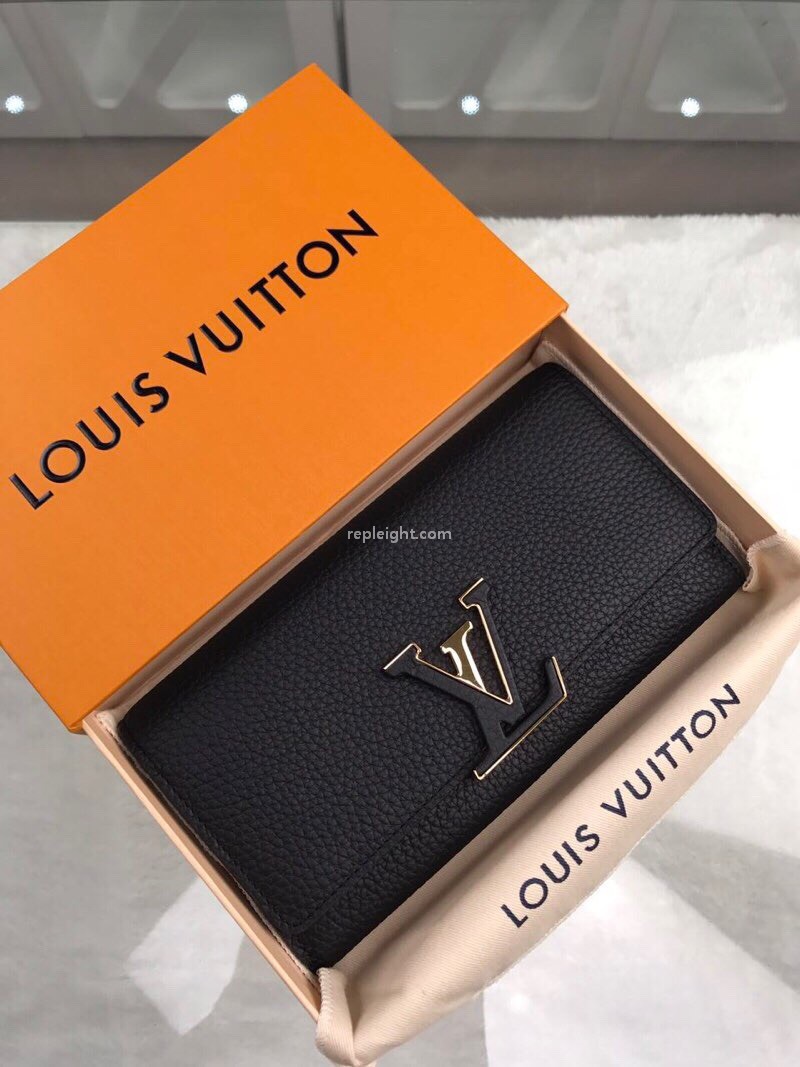 LOUIS VUITTON-M61248 루이비통 보 카슈미르 카퓌신 월릿 블랙