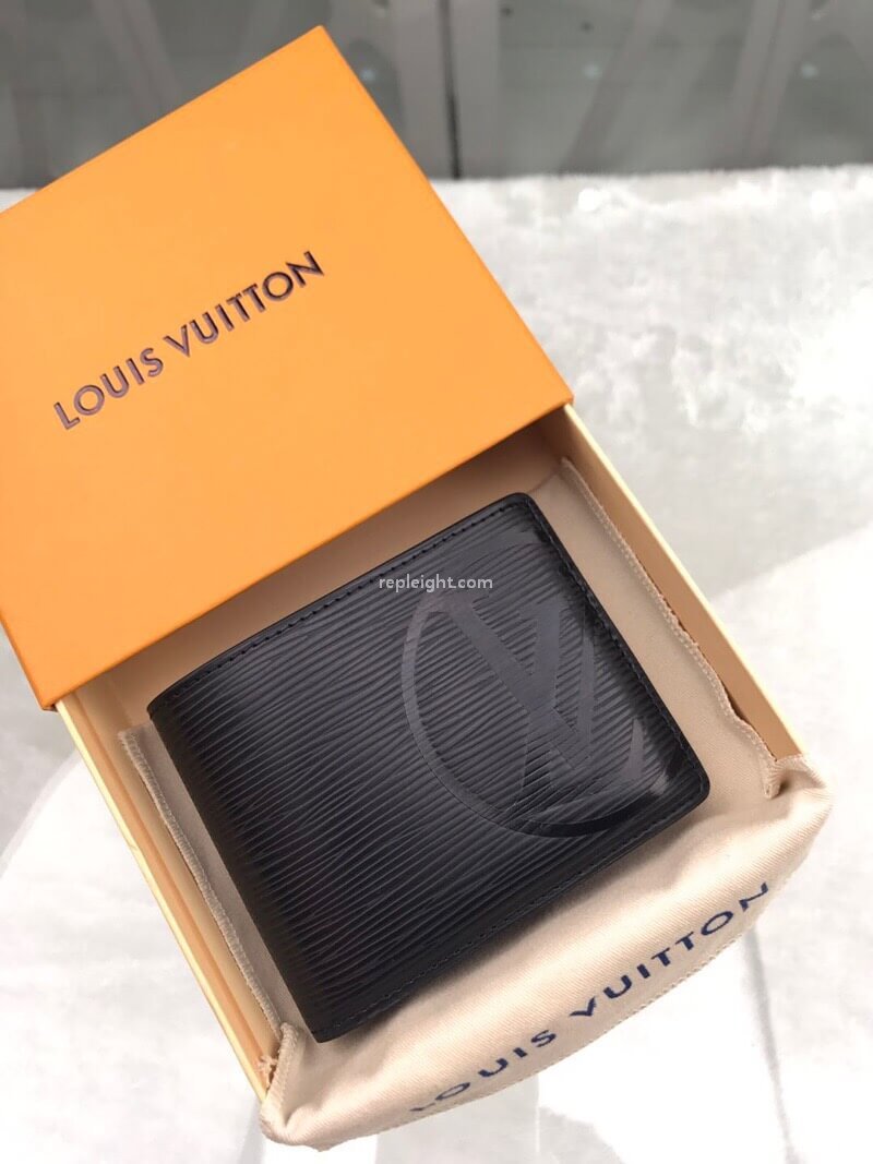 LOUIS VUITTON-M63514 루이비통 에삐 레더 LV 써클 시그니처 느와르 멀티플 월릿