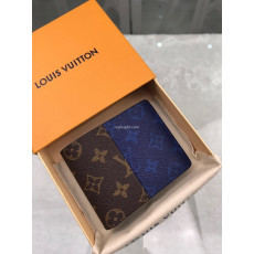 LOUIS VUITTON-M63023 루이비통 블루 모노그램 멀티플 월릿