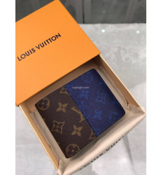 LOUIS VUITTON-M63023 루이비통 블루 모노그램 멀티플 월릿