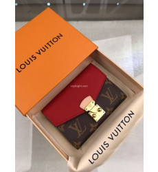 LOUIS VUITTON-M67478 루이비통 모노그램 레드 송아지 가죽 팔라스 컴팩트 월릿