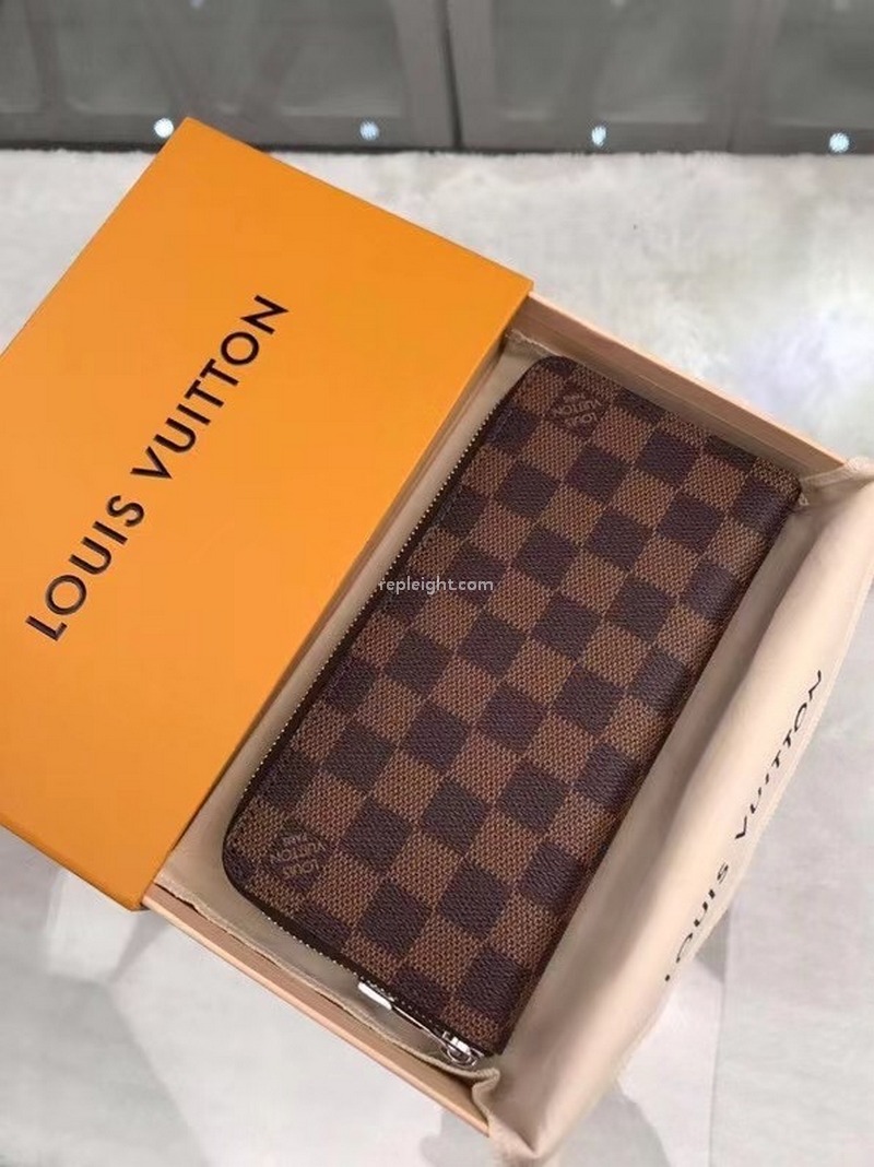 LOUIS VUITTON-N61207 루이비통 다미에 에벤 지피 월릿 버티컬