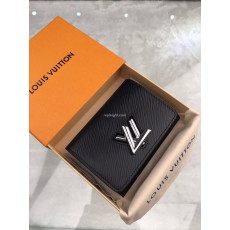 LOUIS VUITTON-M64414 루이비통 에삐 레더 트위스트 컴팩트 월릿 Noir