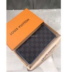 LOUIS VUITTON-N64430 루이비통 다미에 그라파이트 블루 네온 디테일 브라짜 월릿