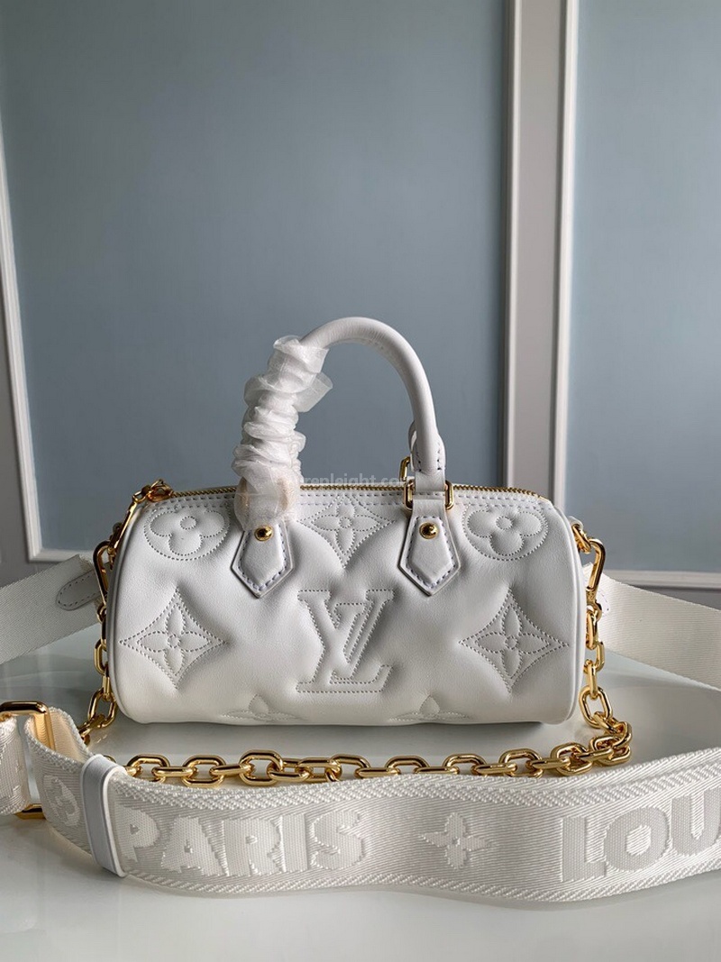 LOUIS VUITTON-M59827 루이비통 화이트 모노그램 퀄팅 빠삐용 BB