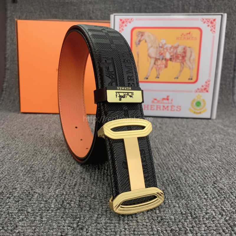 에르메스-HERMES 송아지 가죽 스트랩 38mm