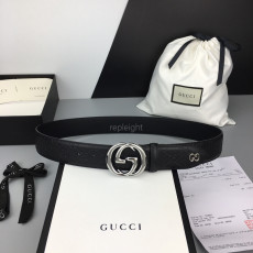 GUCCI-474311 구찌 GG 디테일의 구찌 시그니처 벨트 4CM