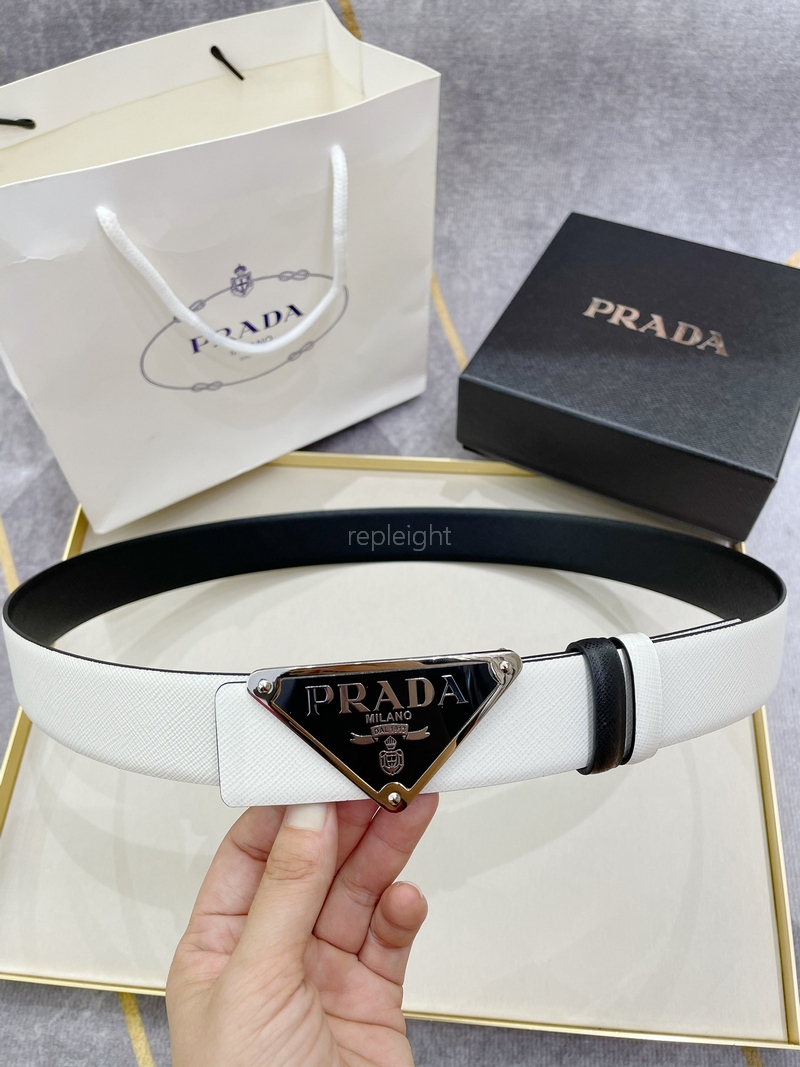 PRADA - 프라다 사피아노 가죽 벨트 3.5CM