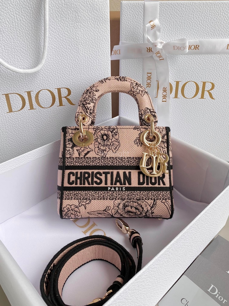 DIOR-LADY D-LITE 미니 백 M0500ORYZ_M973