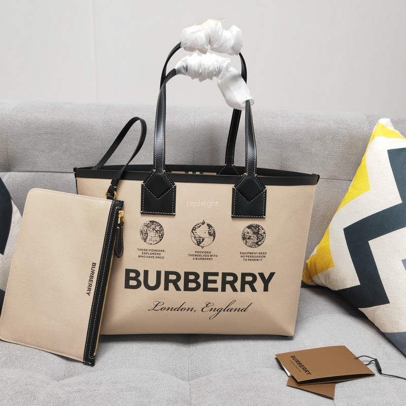 BURBERRY-80631201 스몰 런던 토트 백