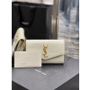 YSL- SAINT LAURENT 607788DND1J9207 크로커다일 엠보스드 샤이니 UPTOWN 체인 지갑