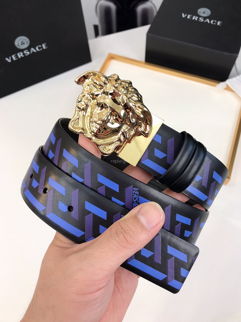 Versace- LA GRECA 메두사 리버서블 벨트 4.0CM (8)