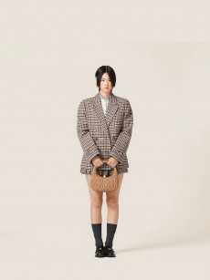 MIUMIU - 미우미우 MH1871_13LO_F043T_S_232 Double-breasted houndstooth check jacket