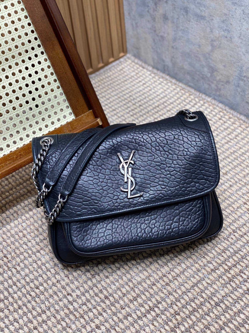 YSL- SAINT LAURENT 633178AACIA1000 그레인 램스킨 NIKI 미디엄백