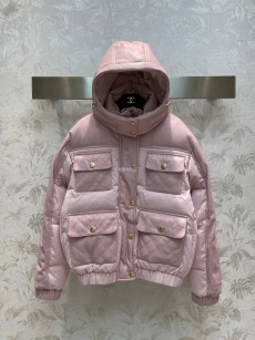 NEW~coco neige Leather Down Jacket