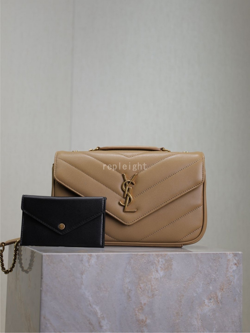 SAINT LAURENT-YSL 801437AAEAX2357 matelassé loulou 스몰백